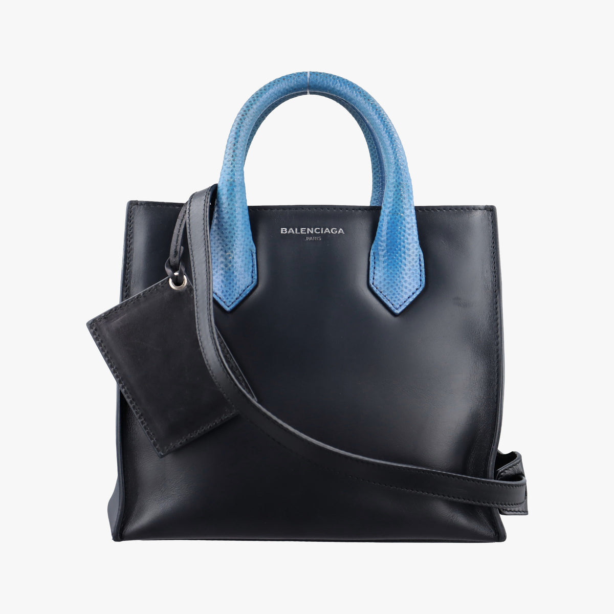 Secondhand Balenciaga Padlock Nude Marble Black Leather  shoulderbag | stylenewstar