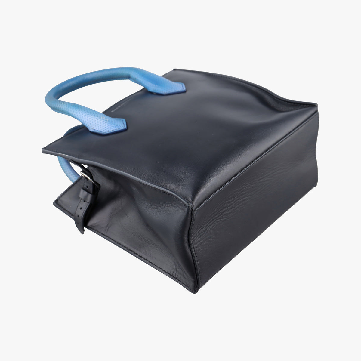 Secondhand Balenciaga Padlock Nude Marble Black Leather  shoulderbag | stylenewstar
