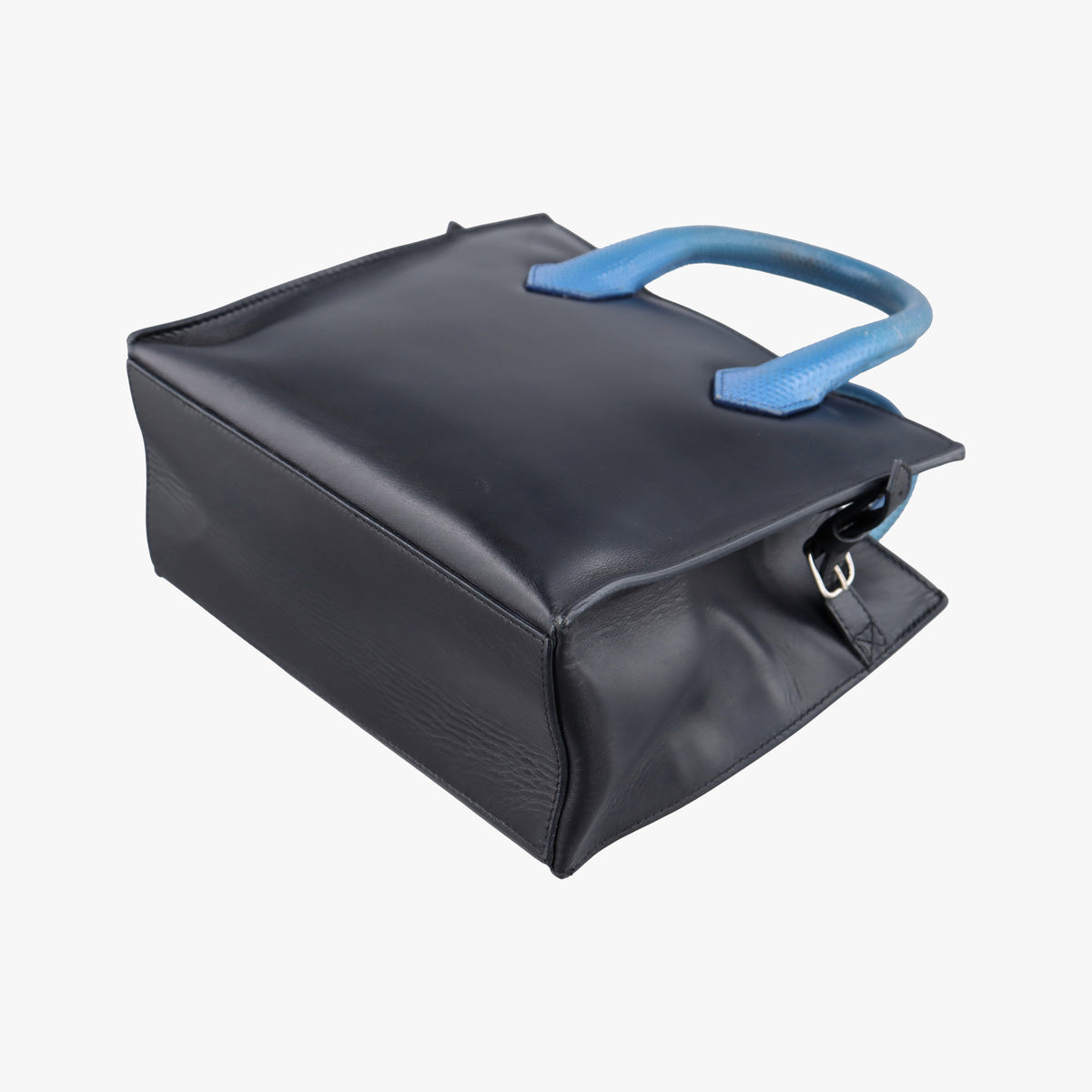 Secondhand Balenciaga Padlock Nude Marble Black Leather  shoulderbag | stylenewstar