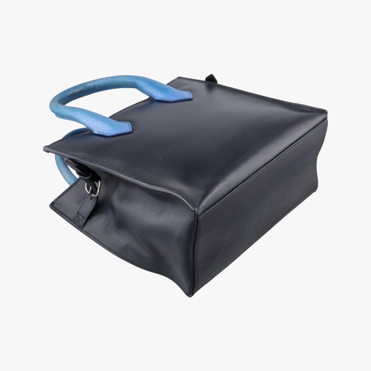 Secondhand Balenciaga Padlock Nude Marble Black Leather  shoulderbag | stylenewstar