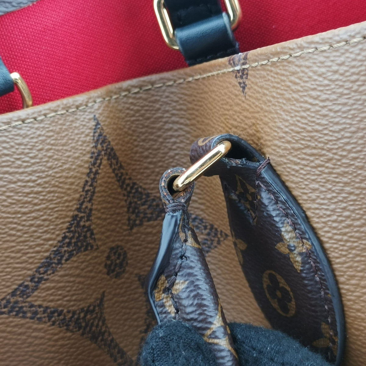 Secondhand Louis Vuitton On The Go GM Brown Monogram Reverse M44576 shoulderbag | stylenewstar