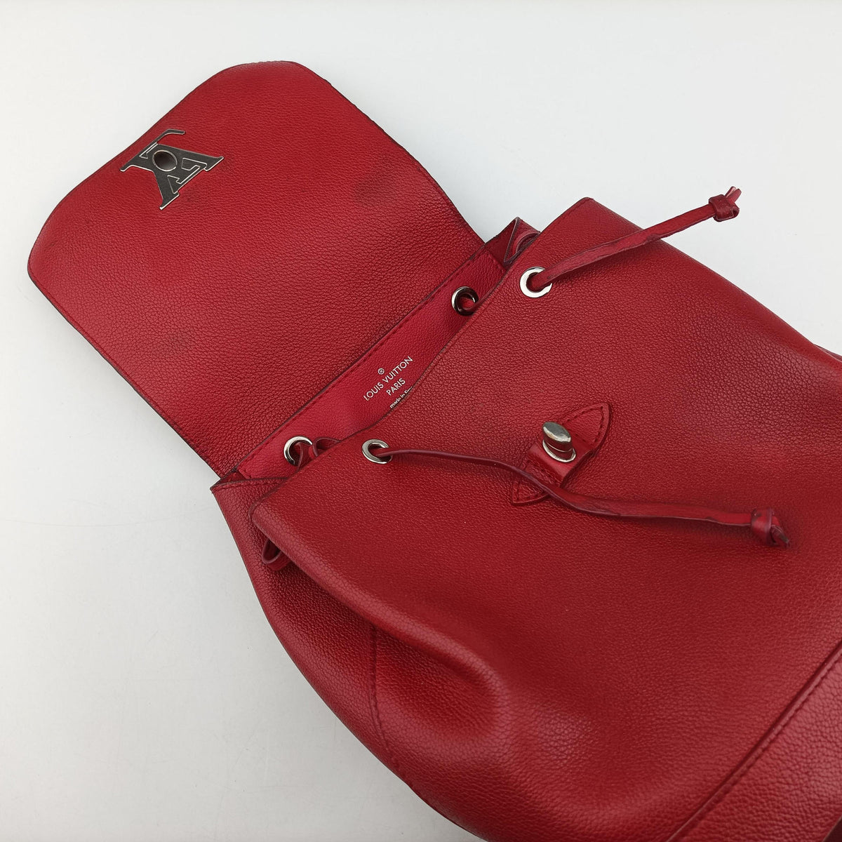 Vintage Louis Vuitton LOCKME RUBIS Taurillon leather M41814 backpack/rucksack | stylenewstar