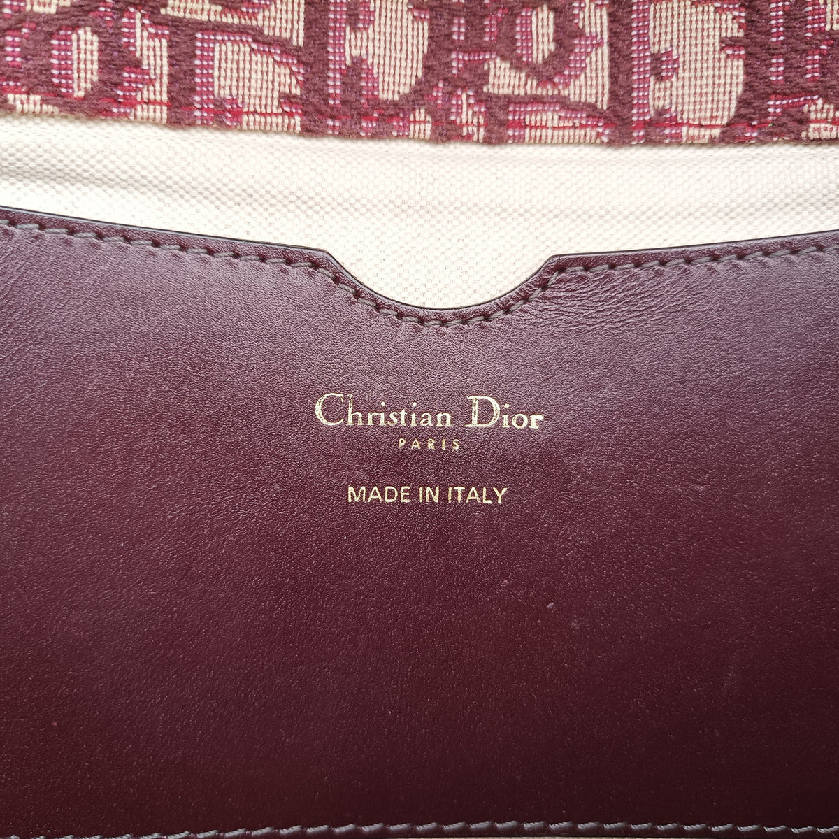 Secondhand Christian Dior Oblique Red Canvas x Leather  shoulderbag | stylenewstar