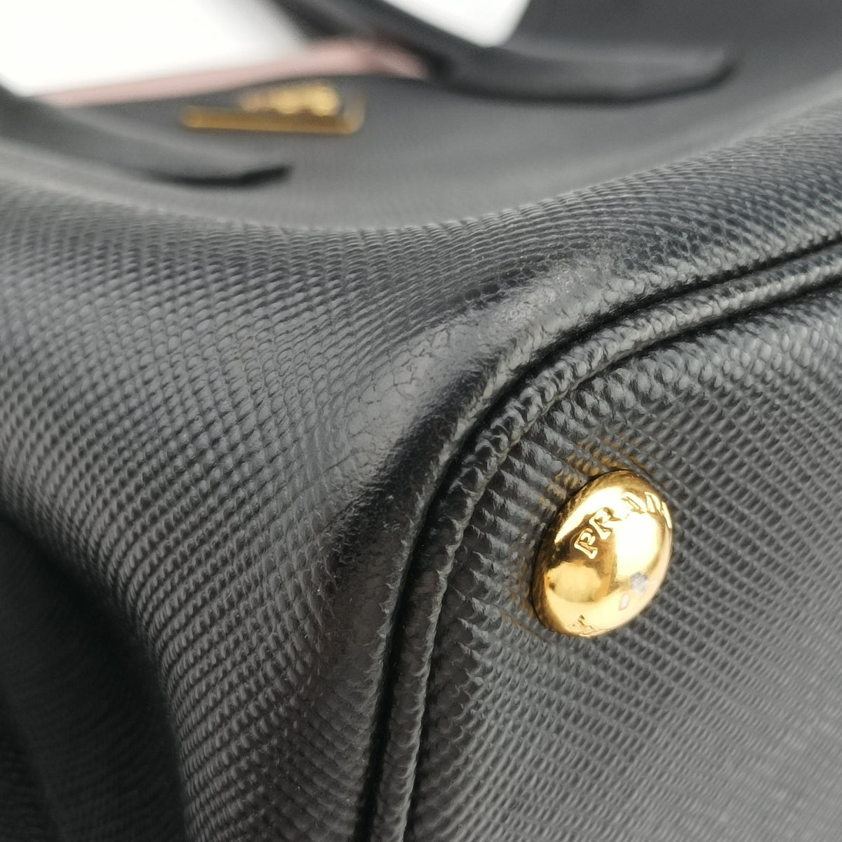 Pre-owned Prada Double Black Saffiano leather 1BG756 shoulderbag | stylenewstar