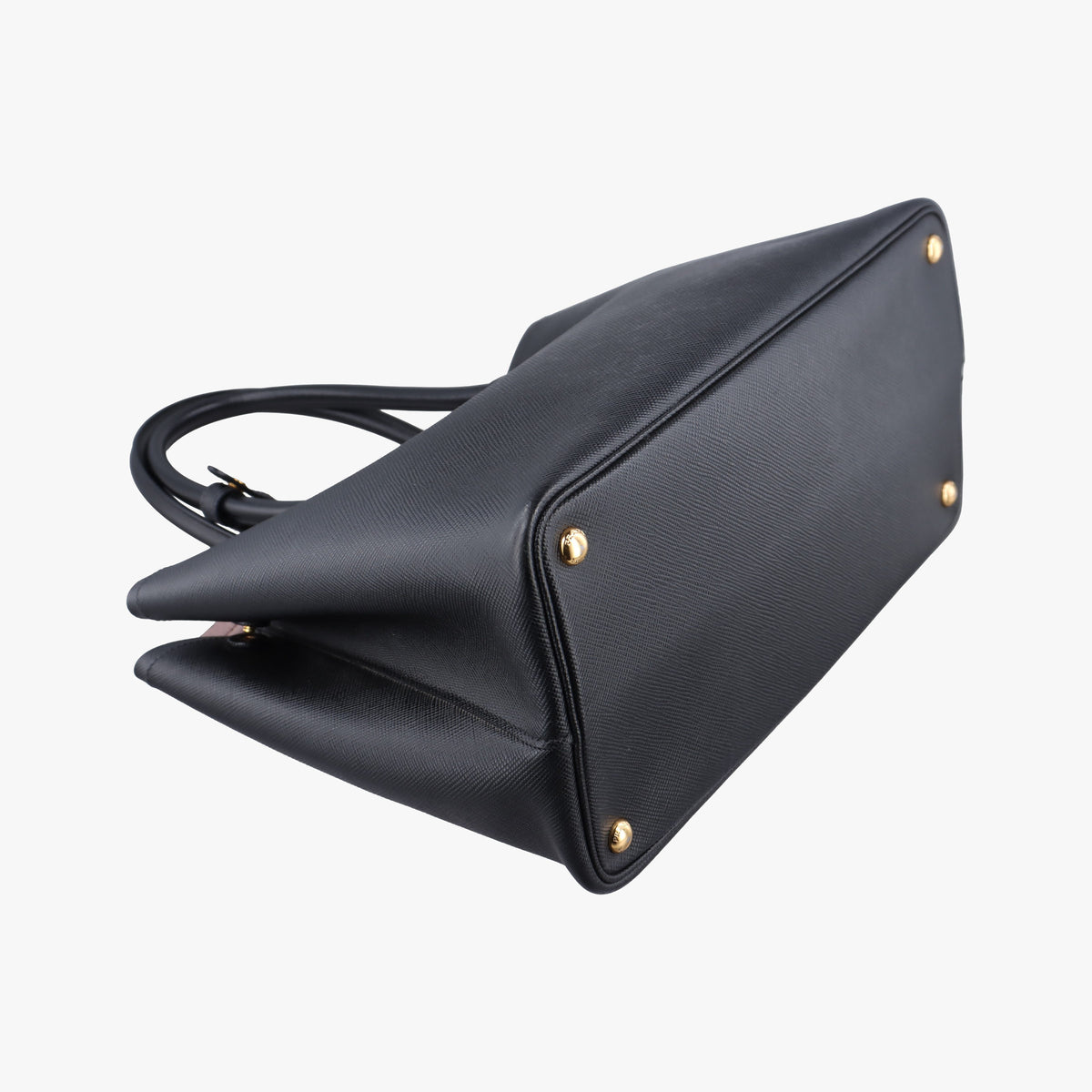 Pre-owned Prada Double Black Saffiano leather 1BG756 shoulderbag | stylenewstar