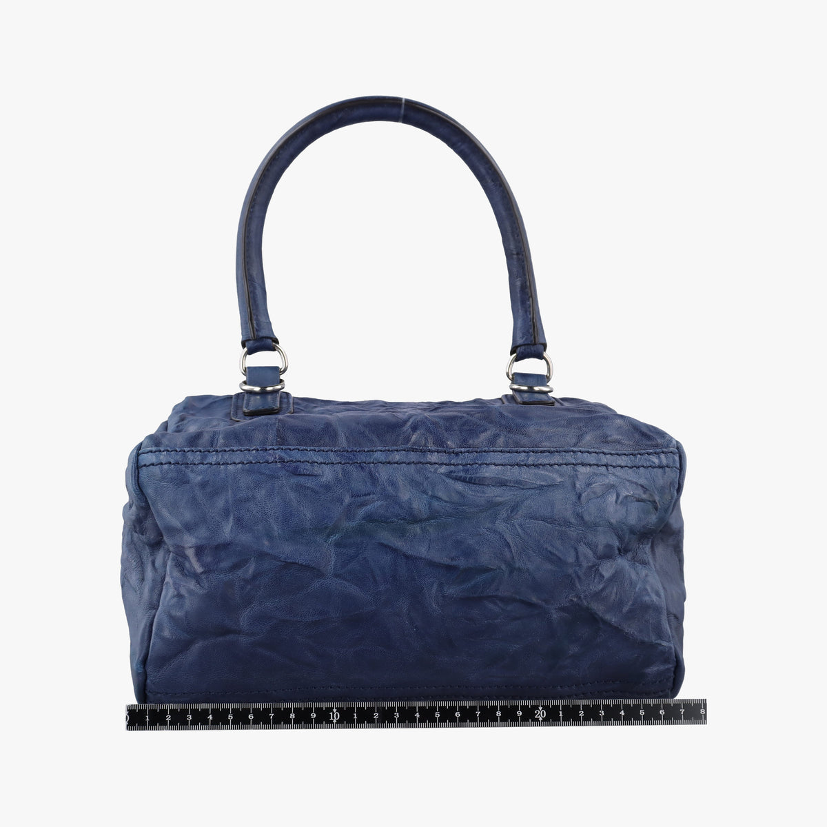 Pre-owned Givenchy Pandora Blue Leather  shoulderbag | stylenewstar
