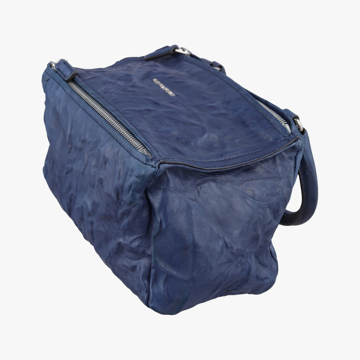 Pre-owned Givenchy Pandora Blue Leather  shoulderbag | stylenewstar