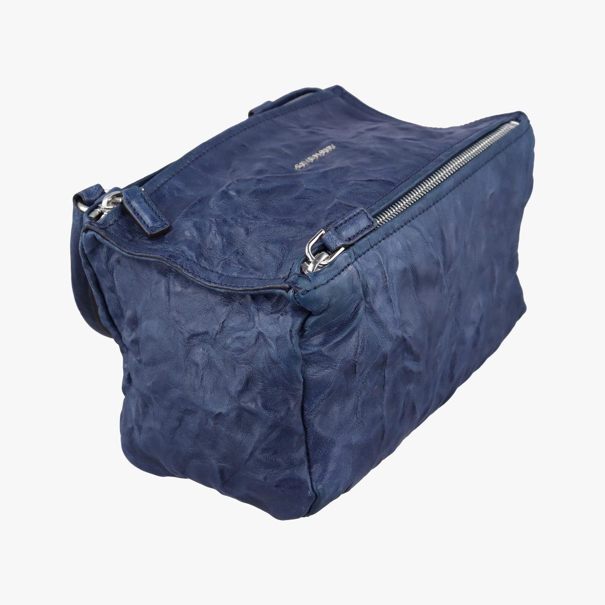 Pre-owned Givenchy Pandora Blue Leather  shoulderbag | stylenewstar