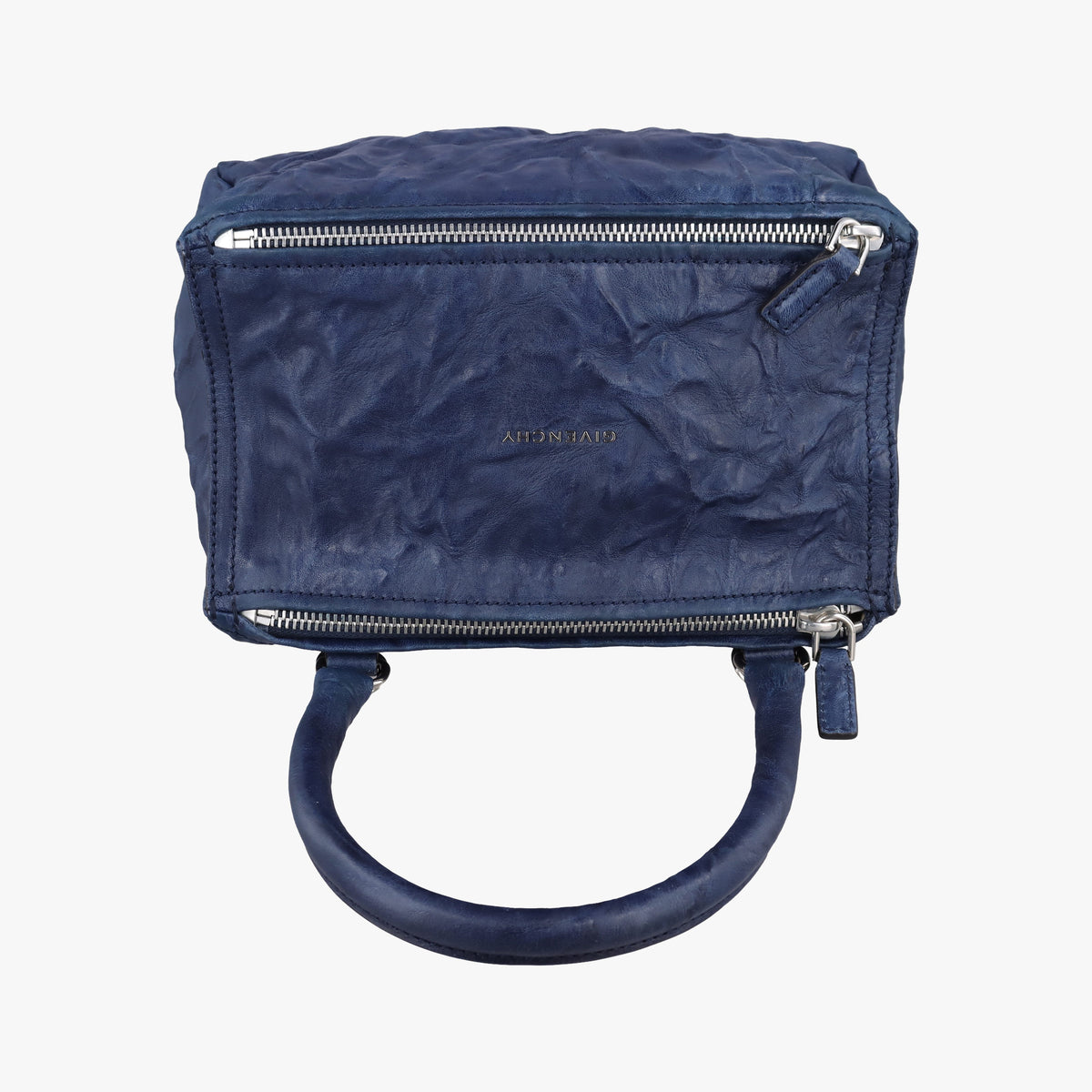 Pre-owned Givenchy Pandora Blue Leather  shoulderbag | stylenewstar