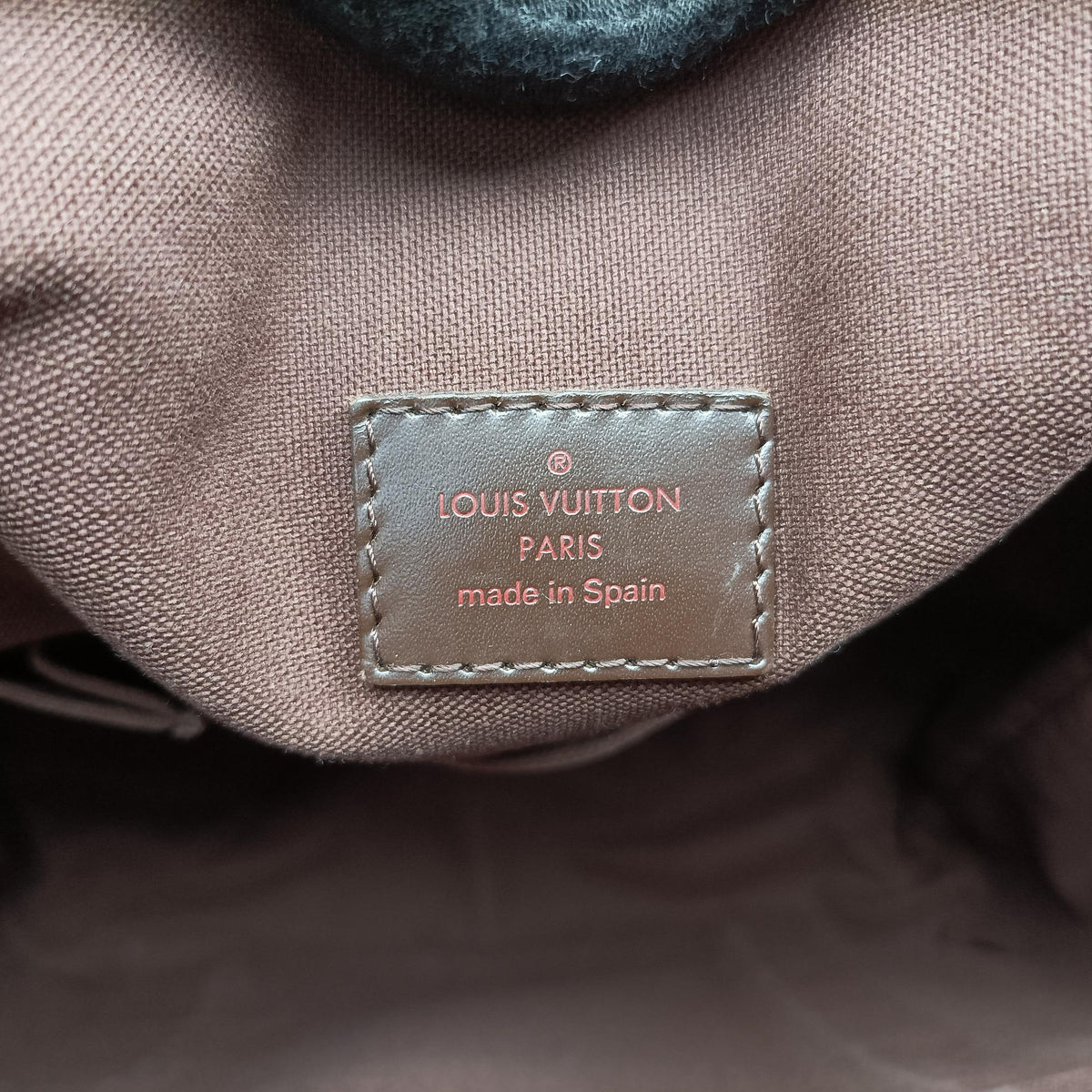 Pre-owned Louis Vuitton Cabas Bobur EBENE Damier Canvas N52006 handbag | stylenewstar