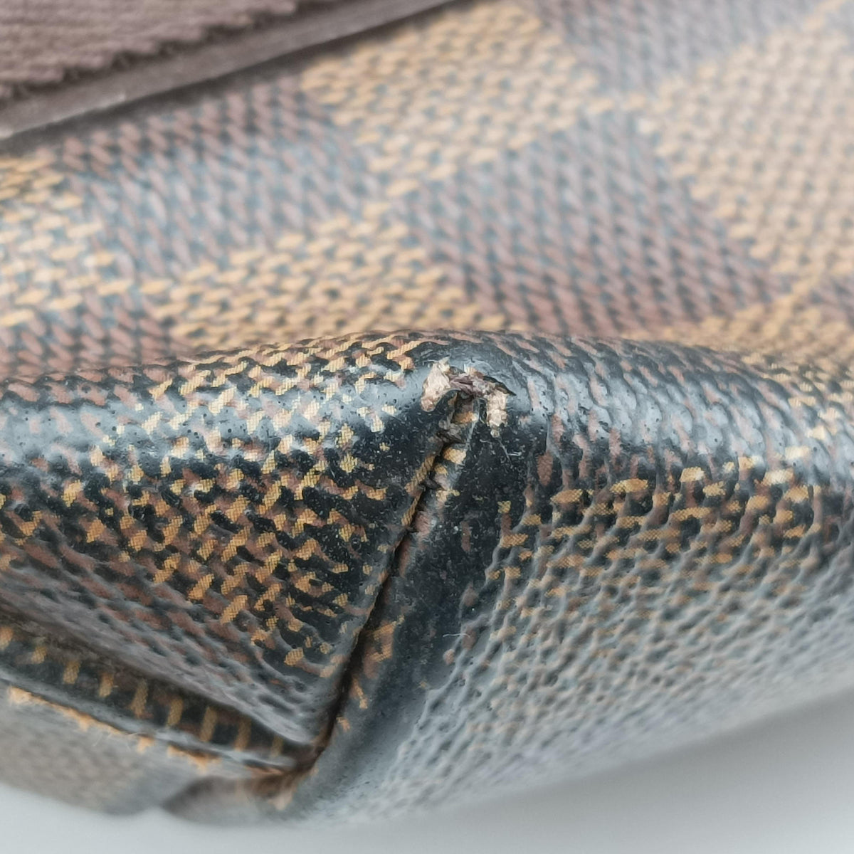 Pre-owned Louis Vuitton Cabas Bobur EBENE Damier Canvas N52006 handbag | stylenewstar