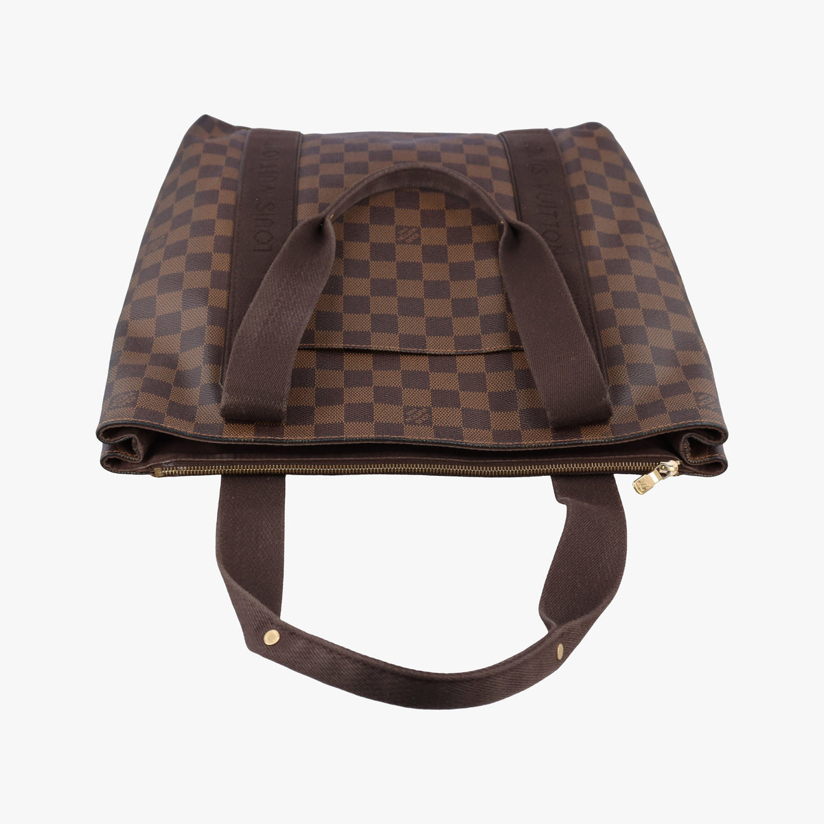 Pre-owned Louis Vuitton Cabas Bobur EBENE Damier Canvas N52006 handbag | stylenewstar