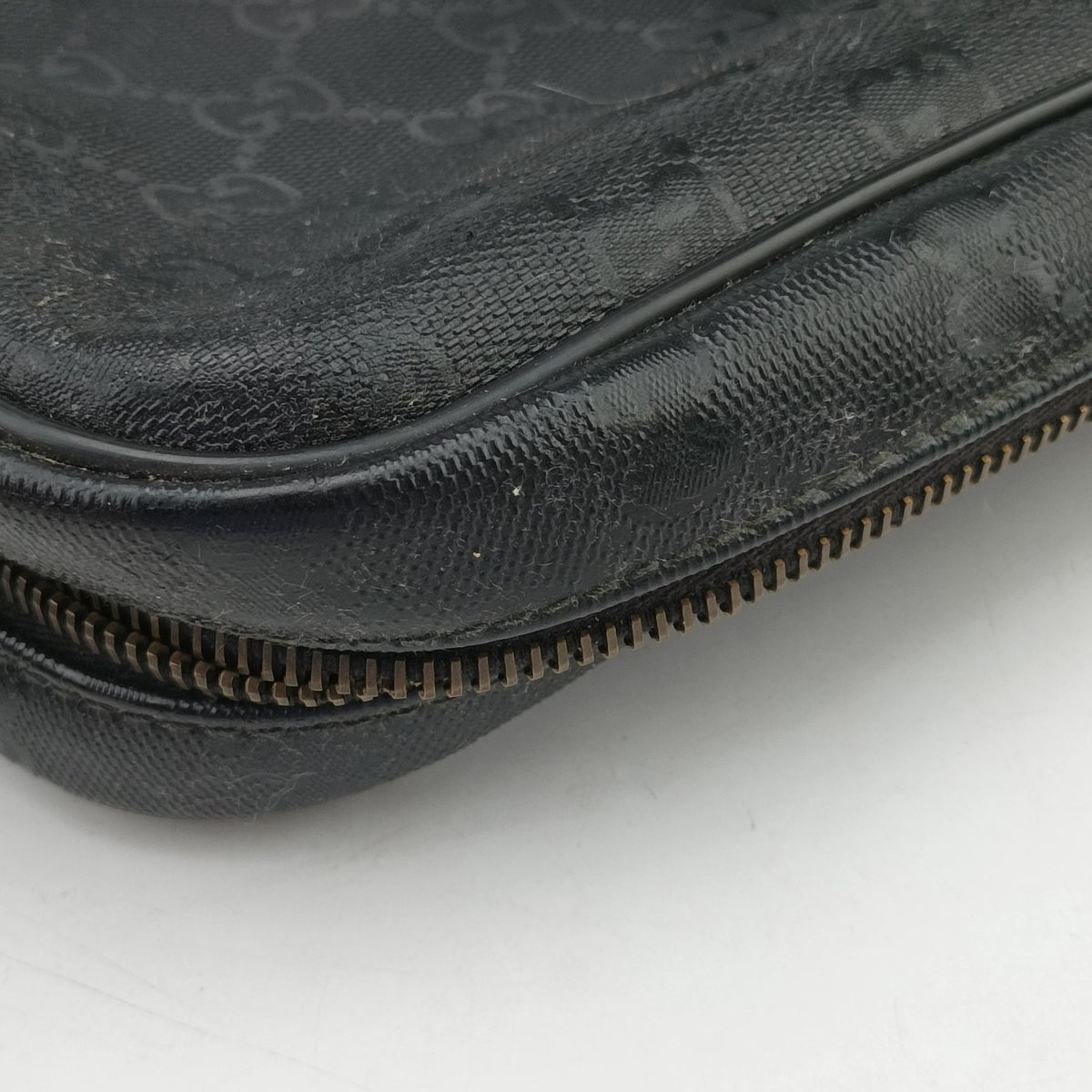 Pre-owned Gucci GG Imprime Briefcase Black PVC coated canvas 201480 handbag | stylenewstar