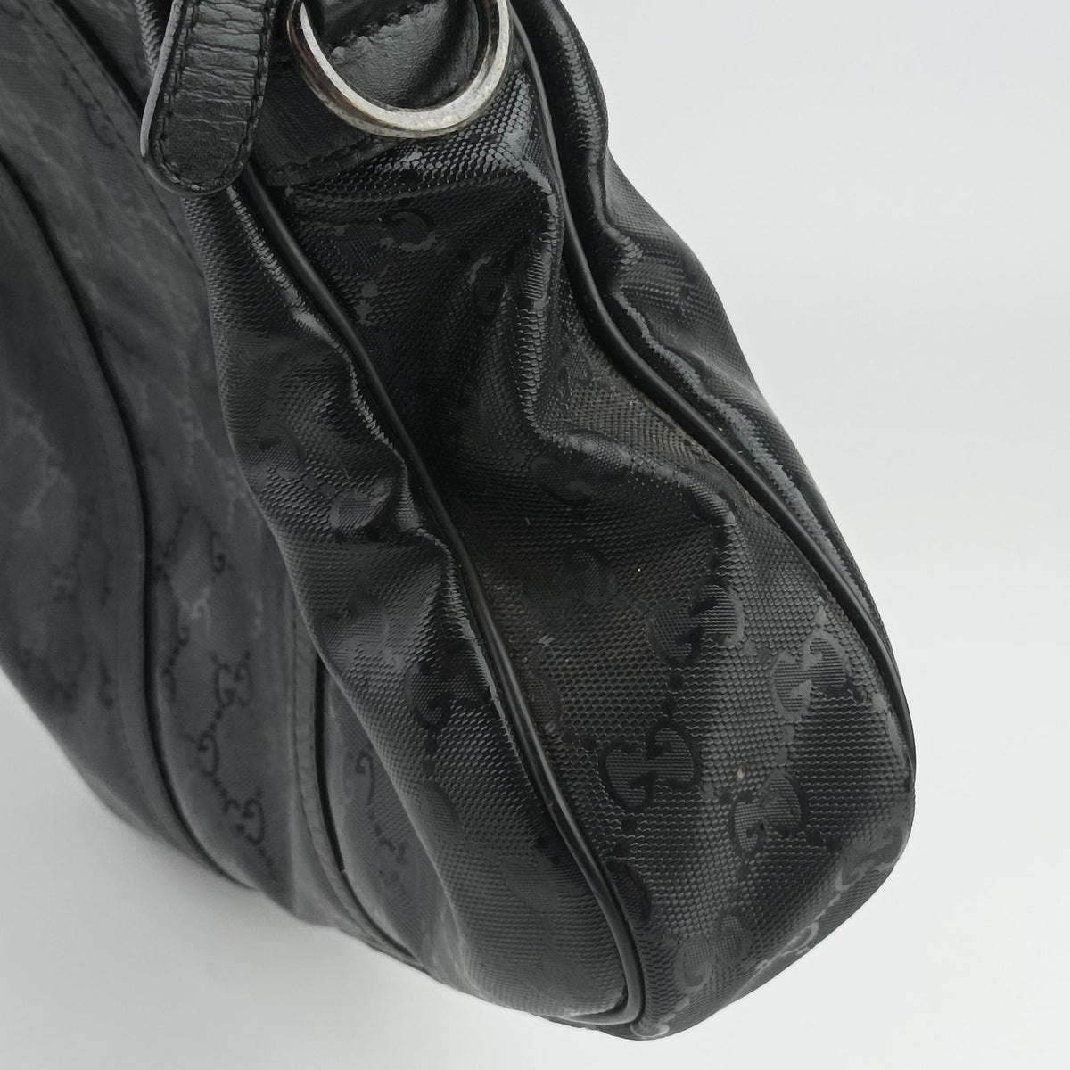 Pre-owned Gucci GG Imprime Briefcase Black PVC coated canvas 201480 handbag | stylenewstar