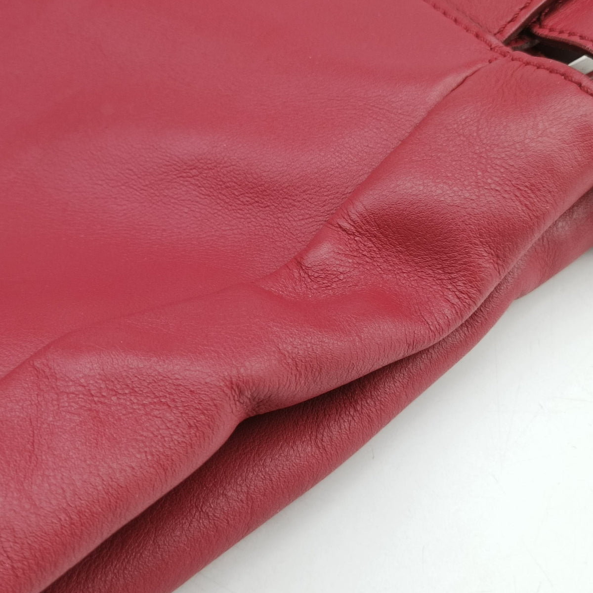 Pre-owned Fendi PEEKABOO Red Leather 8BN226 shoulderbag | stylenewstar