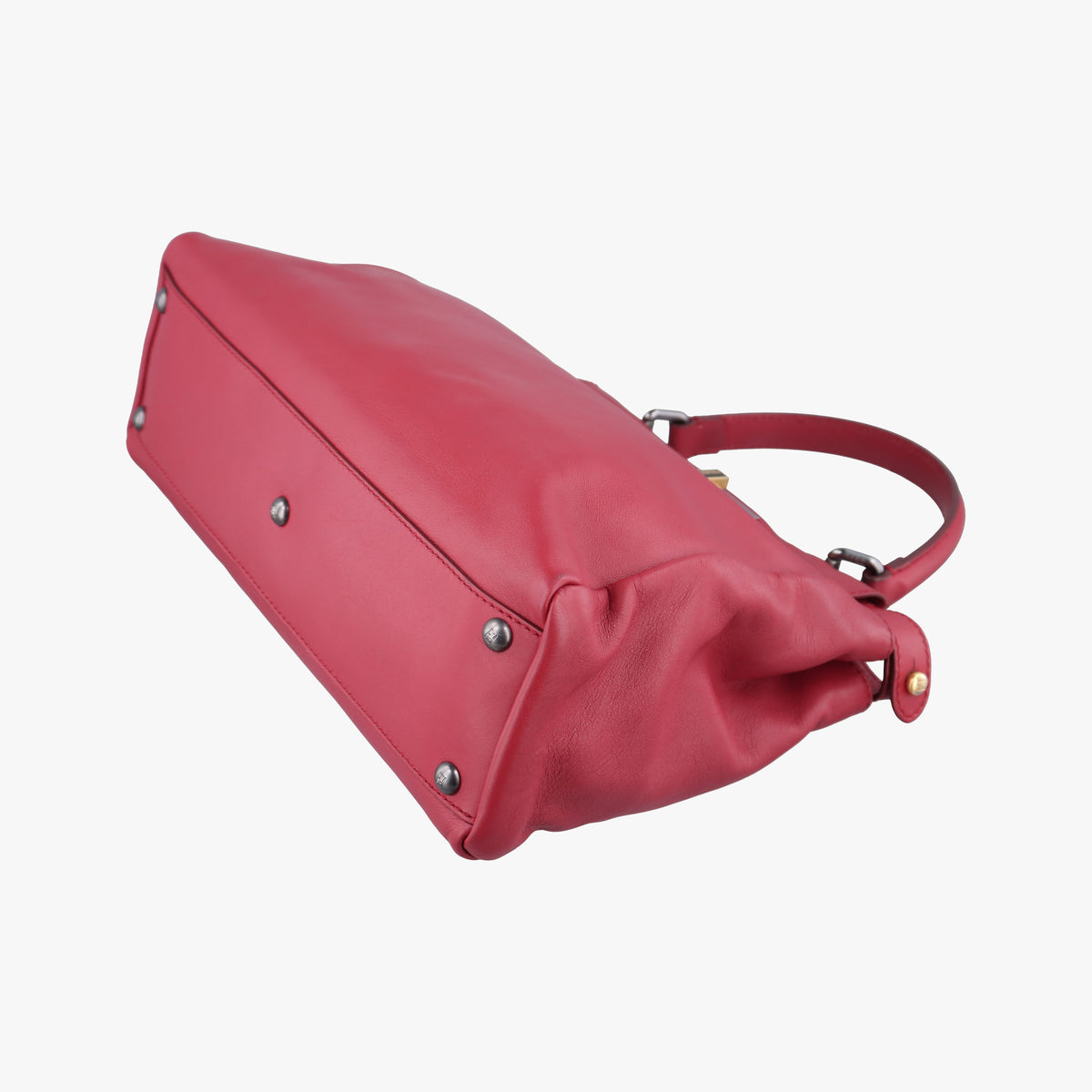 Pre-owned Fendi PEEKABOO Red Leather 8BN226 shoulderbag | stylenewstar