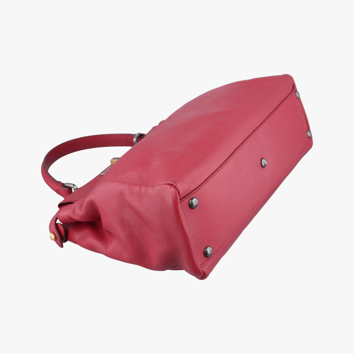 Pre-owned Fendi PEEKABOO Red Leather 8BN226 shoulderbag | stylenewstar