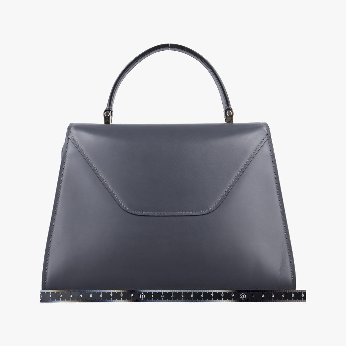 Secondhand Valextra Iside Grey x Red Calf Leather  shoulderbag | stylenewstar
