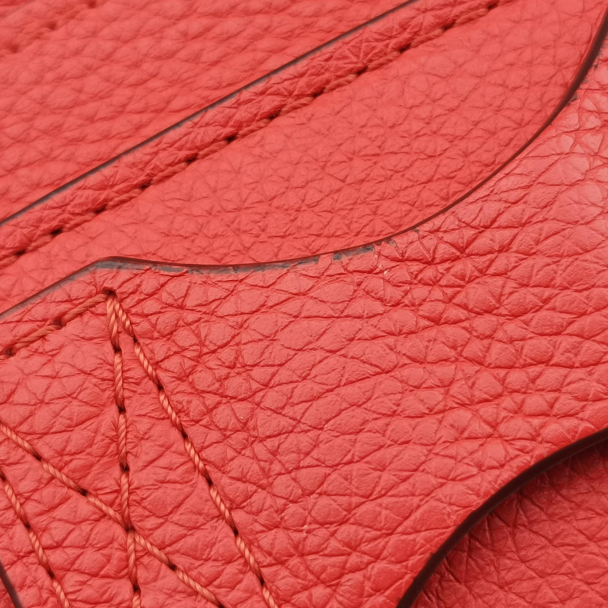 Pre-owned Celine Luggage Mini Shopper Red Leather  handbag | stylenewstar