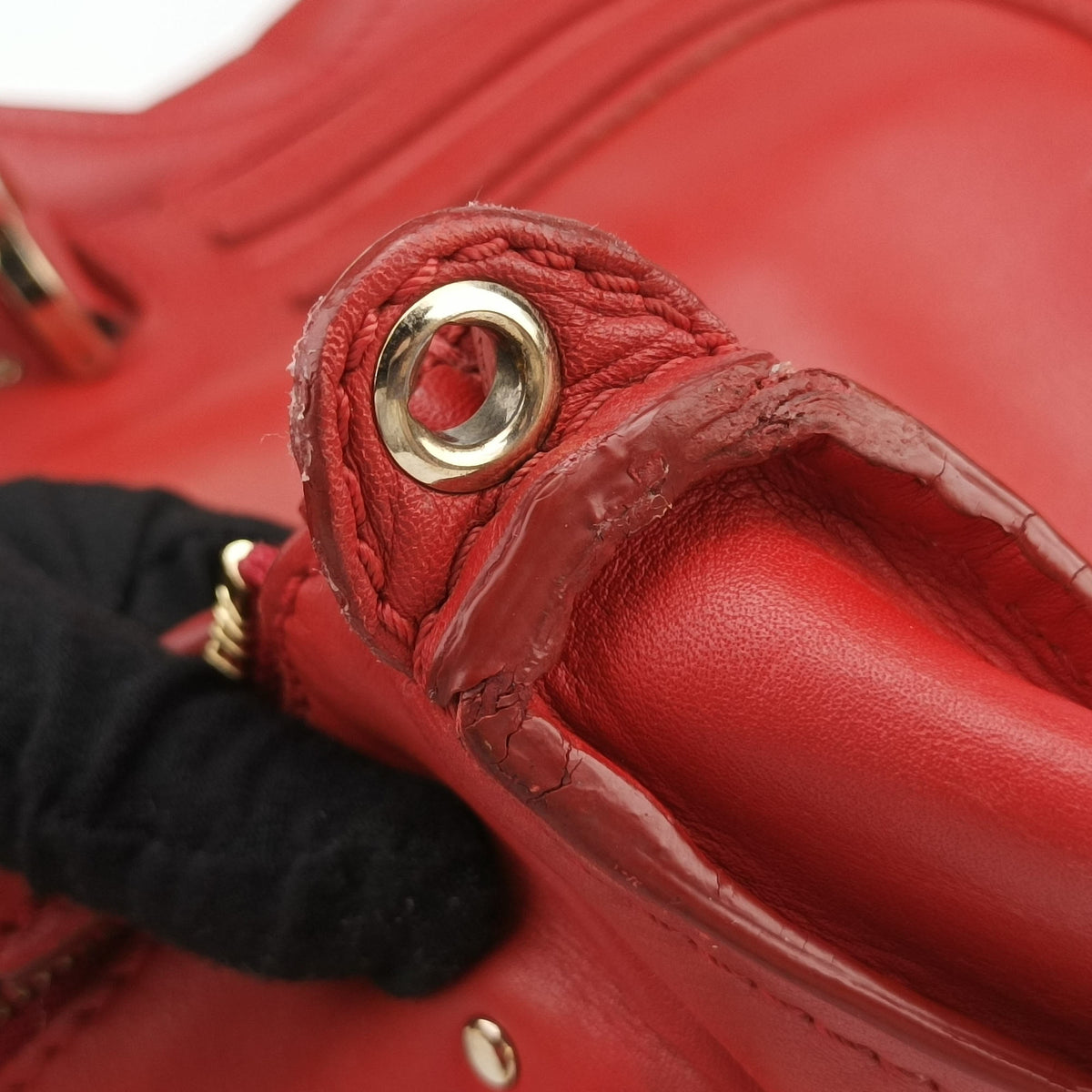 Pre-owned Chloe Mercy Red Leather  shoulderbag | stylenewstar