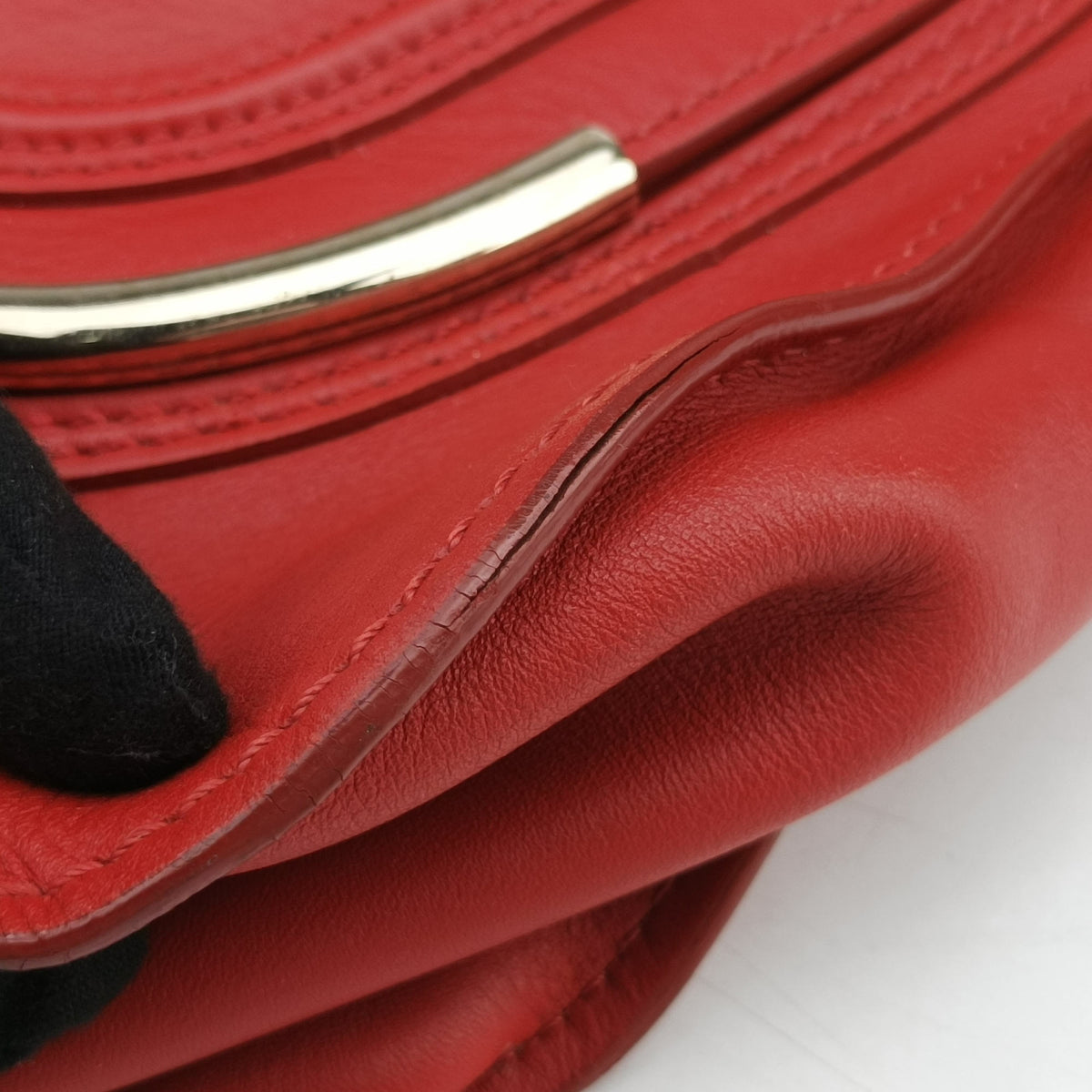 Pre-owned Chloe Mercy Red Leather  shoulderbag | stylenewstar