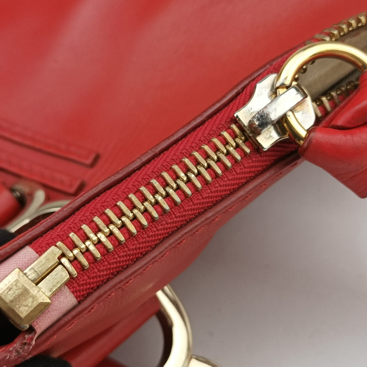 Pre-owned Chloe Mercy Red Leather  shoulderbag | stylenewstar