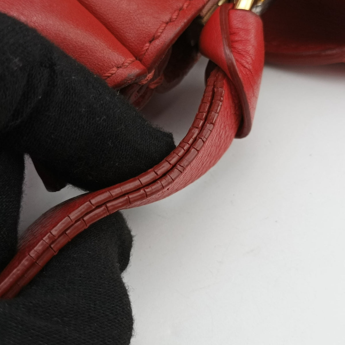 Pre-owned Chloe Mercy Red Leather  shoulderbag | stylenewstar