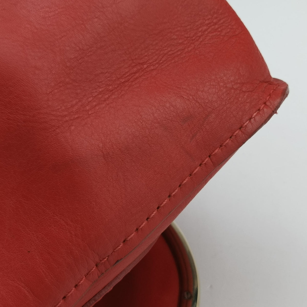 Pre-owned Chloe Mercy Red Leather  shoulderbag | stylenewstar