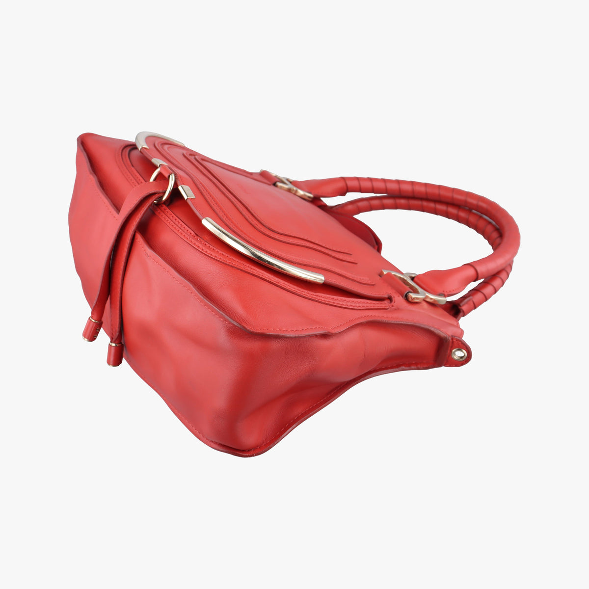 Pre-owned Chloe Mercy Red Leather  shoulderbag | stylenewstar