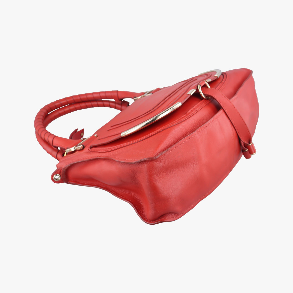 Pre-owned Chloe Mercy Red Leather  shoulderbag | stylenewstar