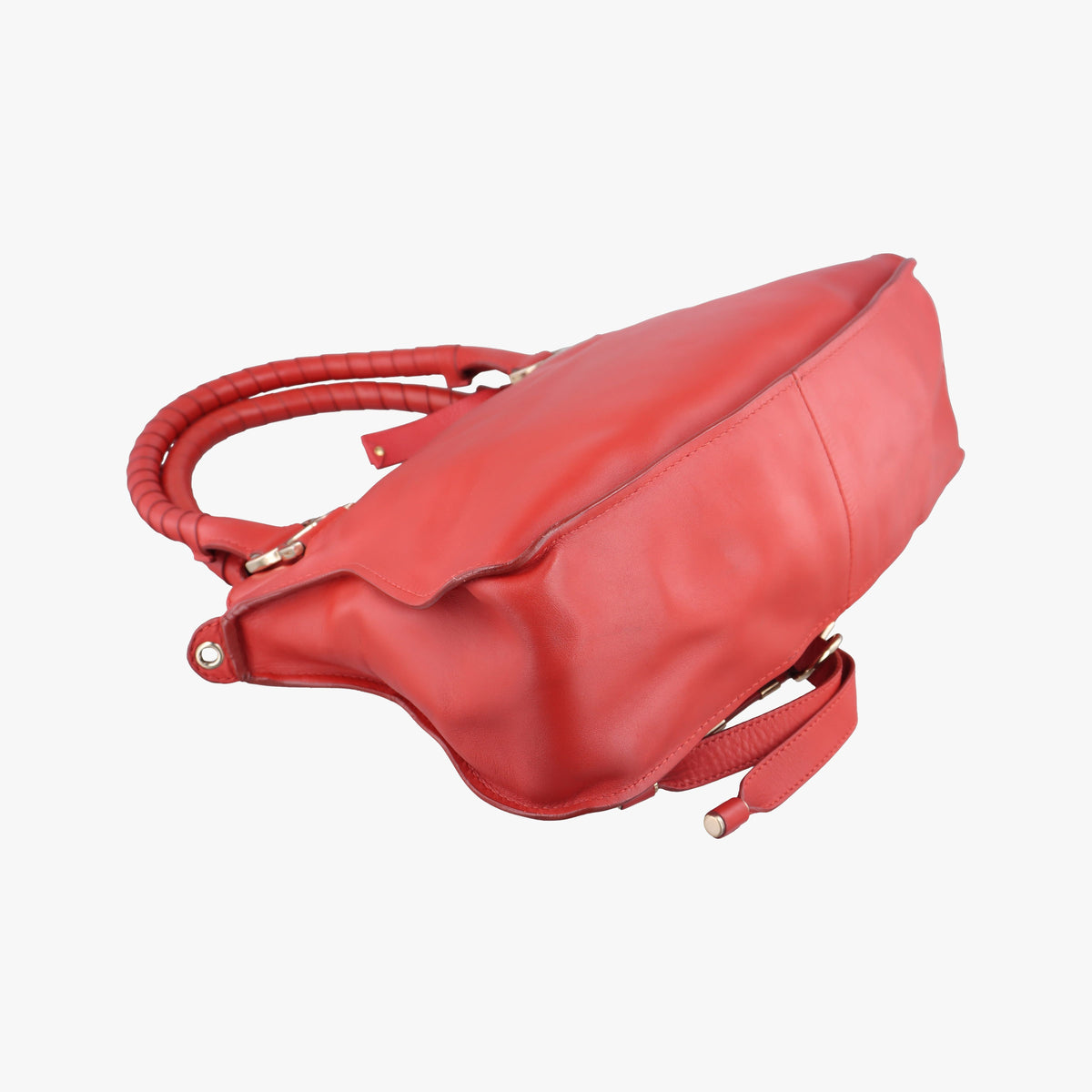Pre-owned Chloe Mercy Red Leather  shoulderbag | stylenewstar