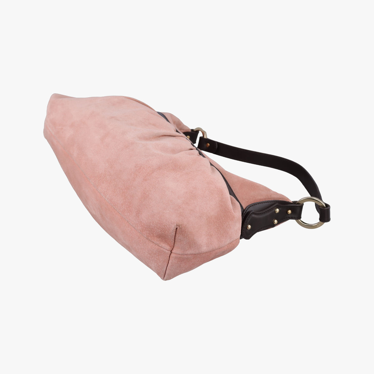 Pre-owned Fendi Chef Pink Suede  handbag | stylenewstar