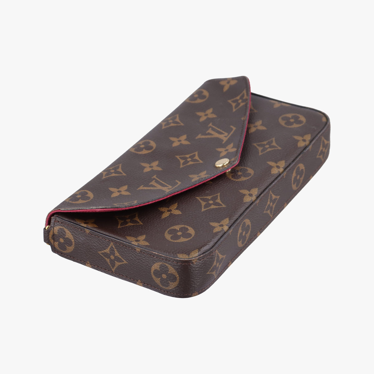 Pre-owned Louis Vuitton Pochette Felicie Brown Monogram Canvas M61276 shoulderbag | stylenewstar