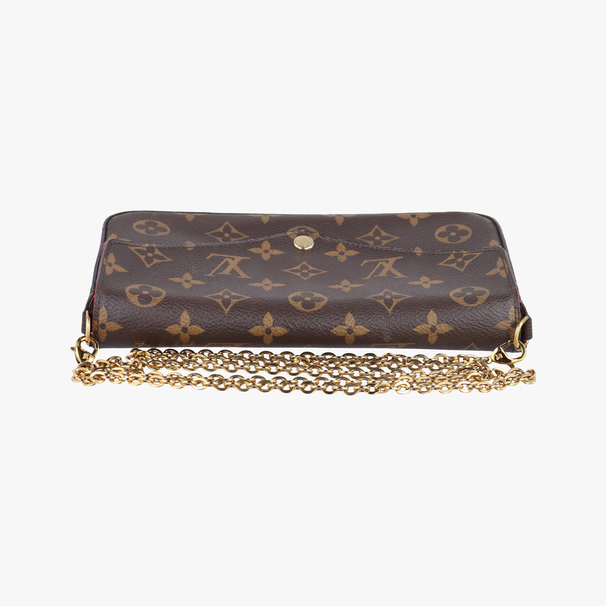 Pre-owned Louis Vuitton Pochette Felicie Brown Monogram Canvas M61276 shoulderbag | stylenewstar