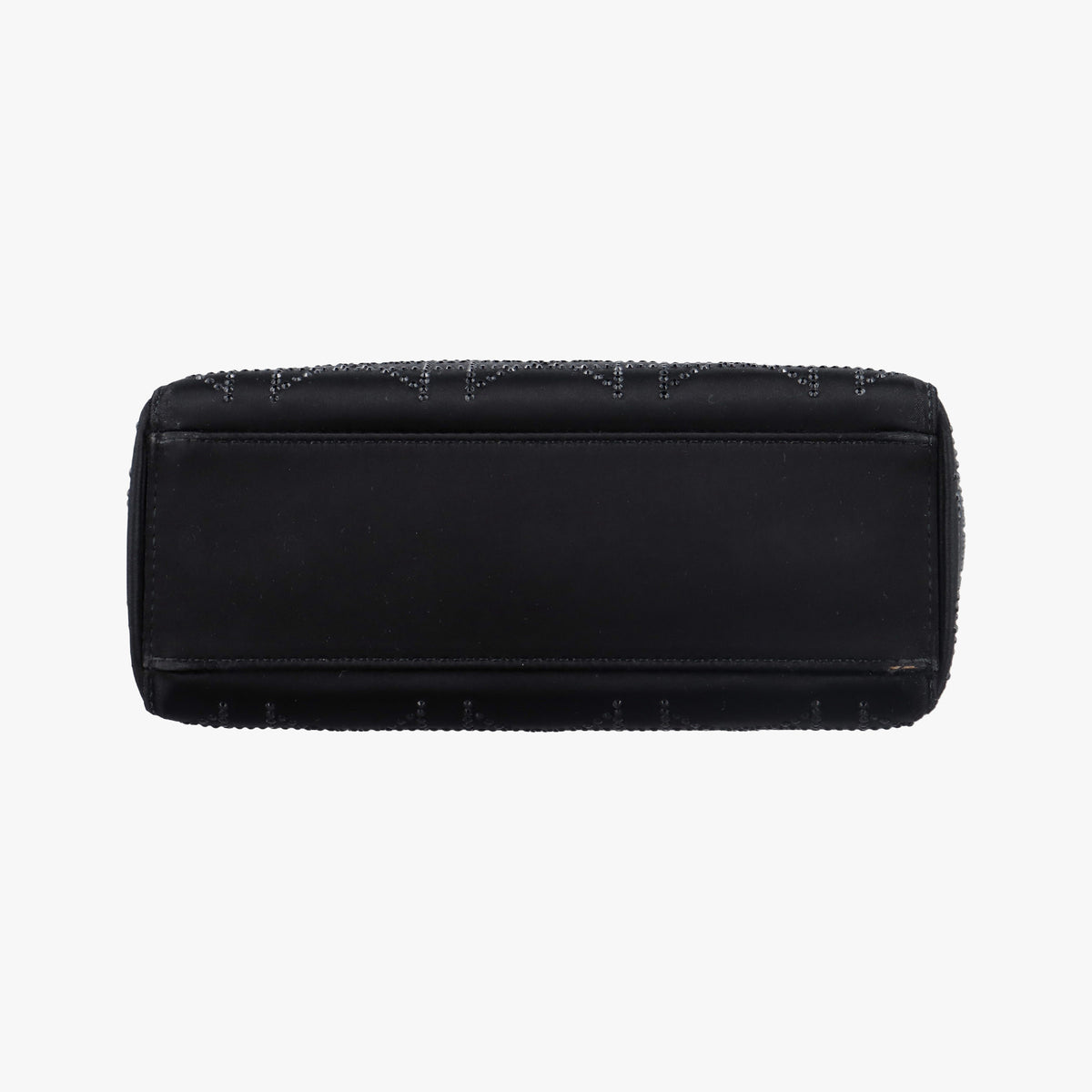 Pre-owned Christian Dior Lady Dior Black Silk  shoulderbag | stylenewstar