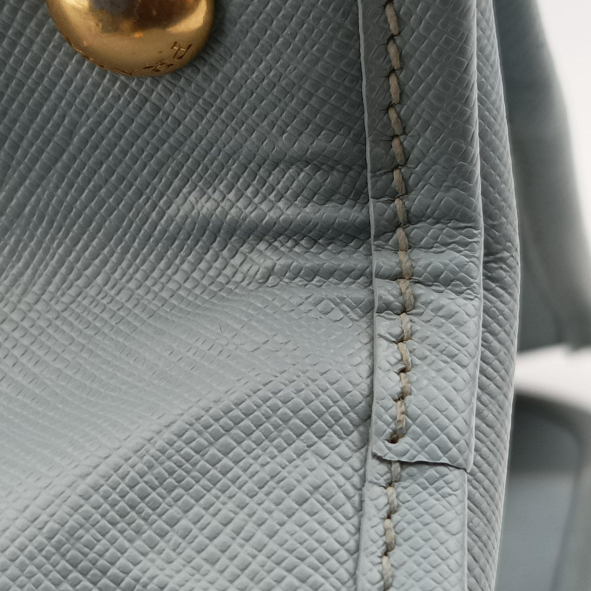 Secondhand Prada Paradigme Lucido Tote Top Handle Blue SAFFIANO　Leather BN2254 shoulderbag | stylenewstar