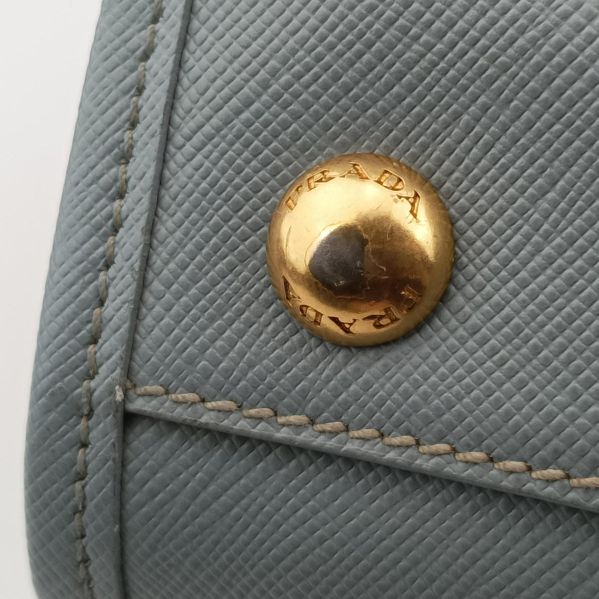 Secondhand Prada Paradigme Lucido Tote Top Handle Blue SAFFIANO　Leather BN2254 shoulderbag | stylenewstar