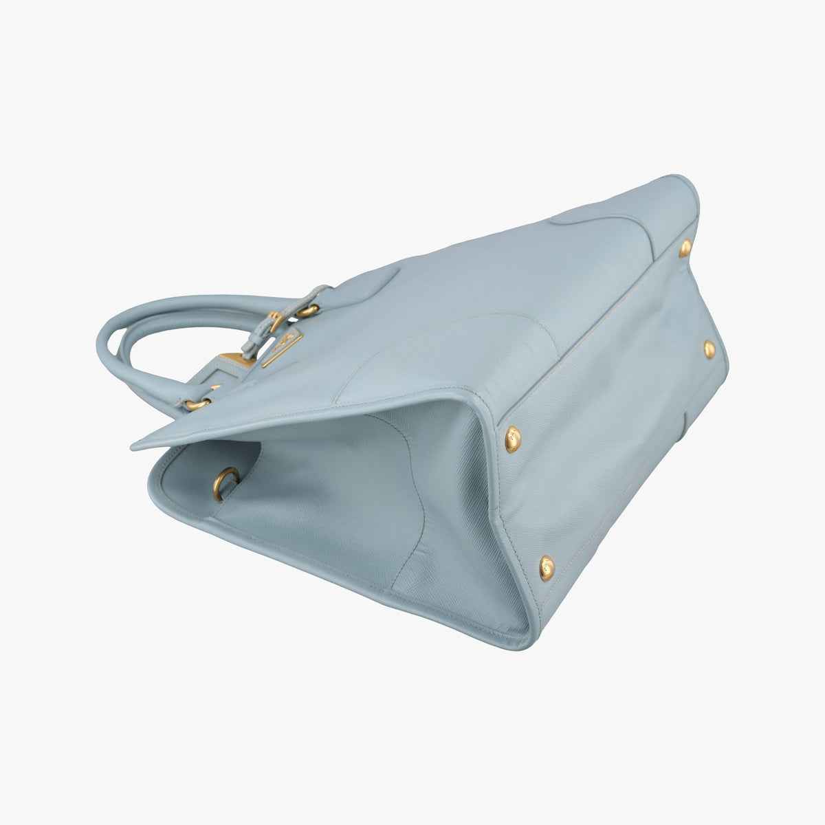 Secondhand Prada Paradigme Lucido Tote Top Handle Blue SAFFIANO　Leather BN2254 shoulderbag | stylenewstar