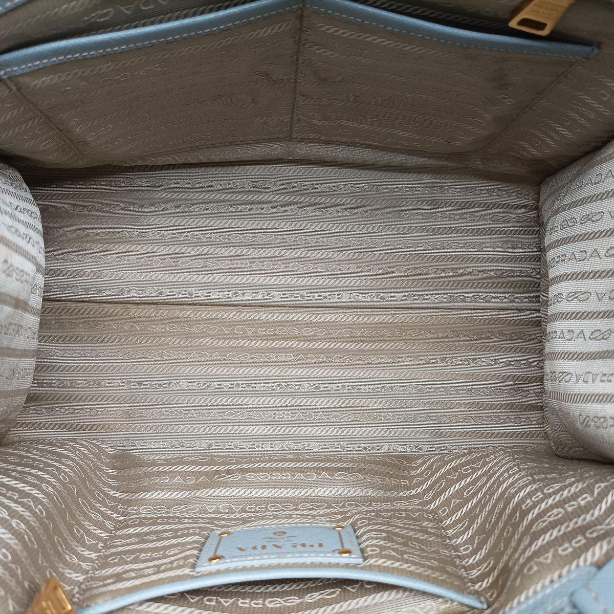 Secondhand Prada Paradigme Lucido Tote Top Handle Blue SAFFIANO　Leather BN2254 shoulderbag | stylenewstar