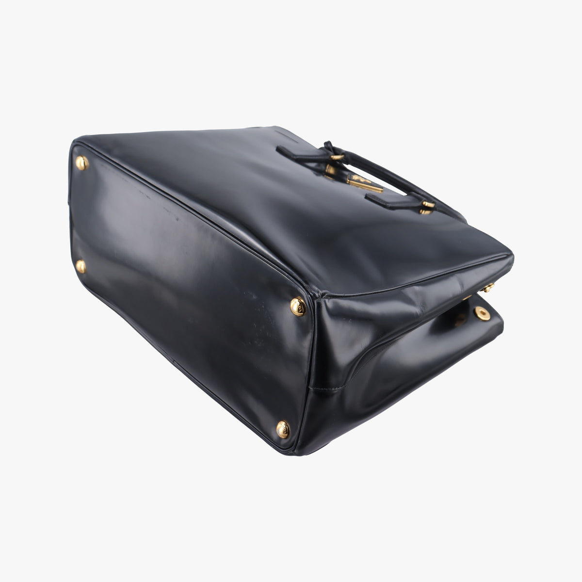 Pre-owned Prada Galleria Black patent 1BA274 handbag | stylenewstar