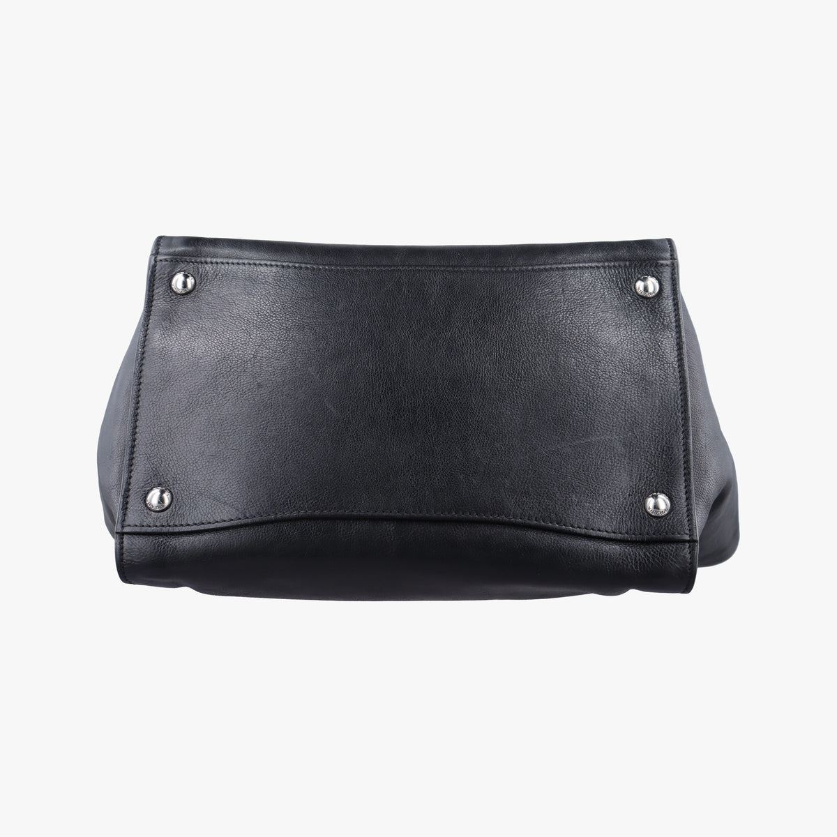 Pre-owned Prada Twin Pocket Winged Tote Black Leather BN2619 handbag | stylenewstar