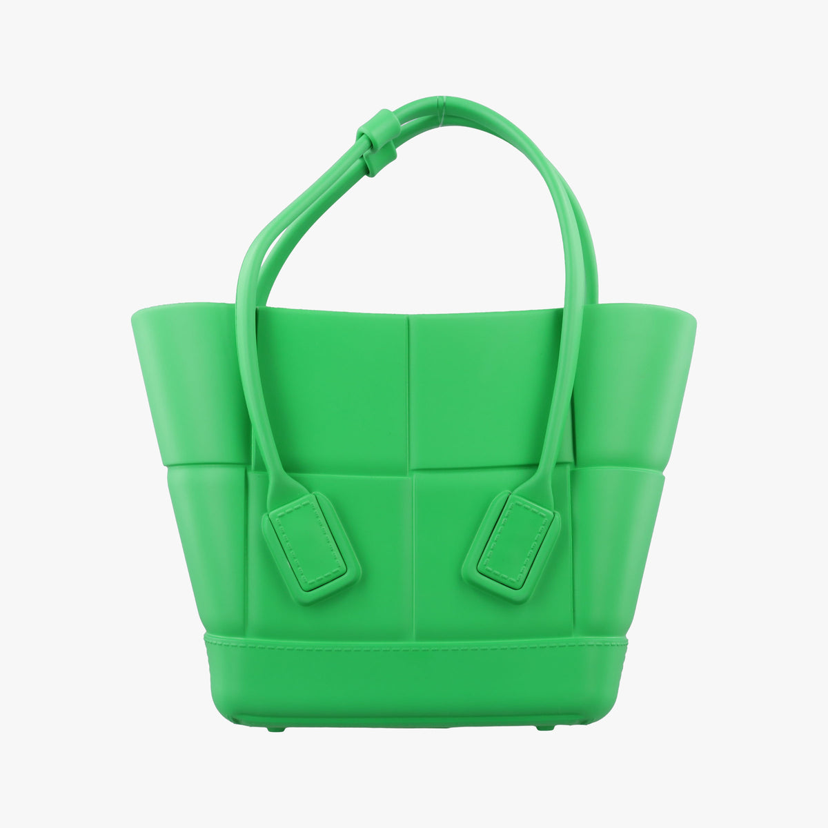 Pre-owned Bottega Veneta The Arco Green Rubber  handbag | stylenewstar