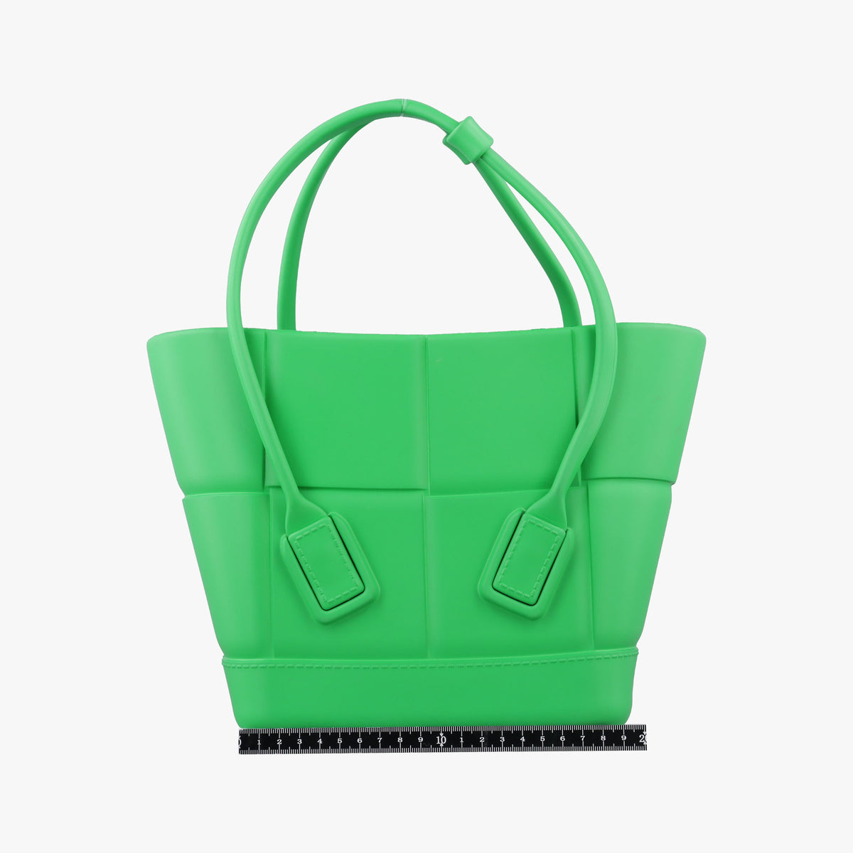 Pre-owned Bottega Veneta The Arco Green Rubber  handbag | stylenewstar