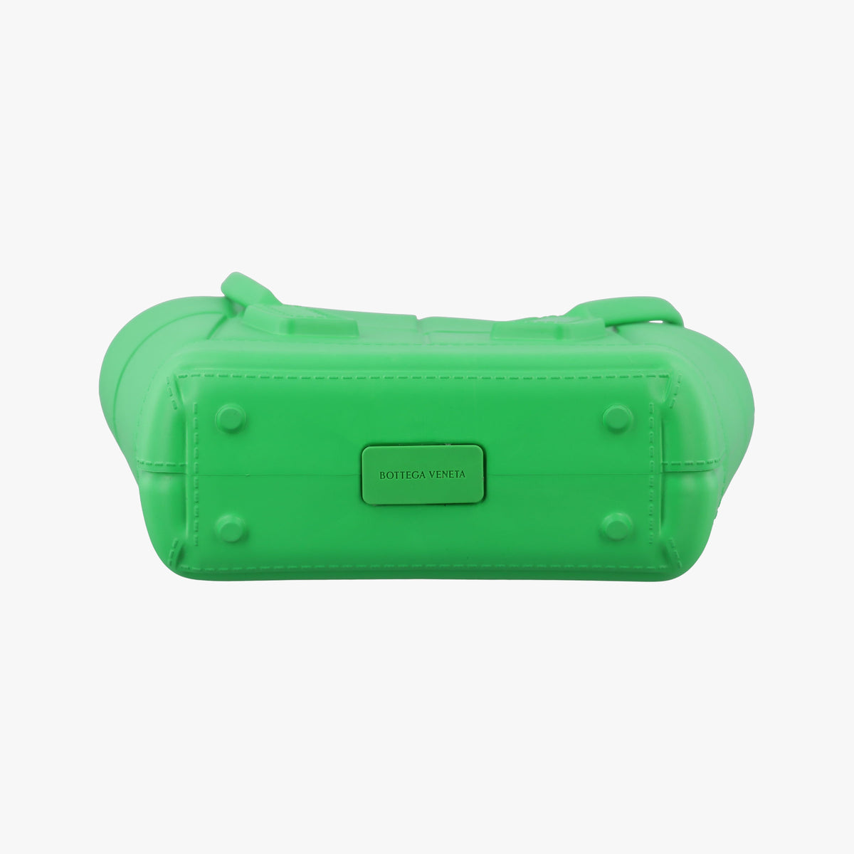 Pre-owned Bottega Veneta The Arco Green Rubber  handbag | stylenewstar