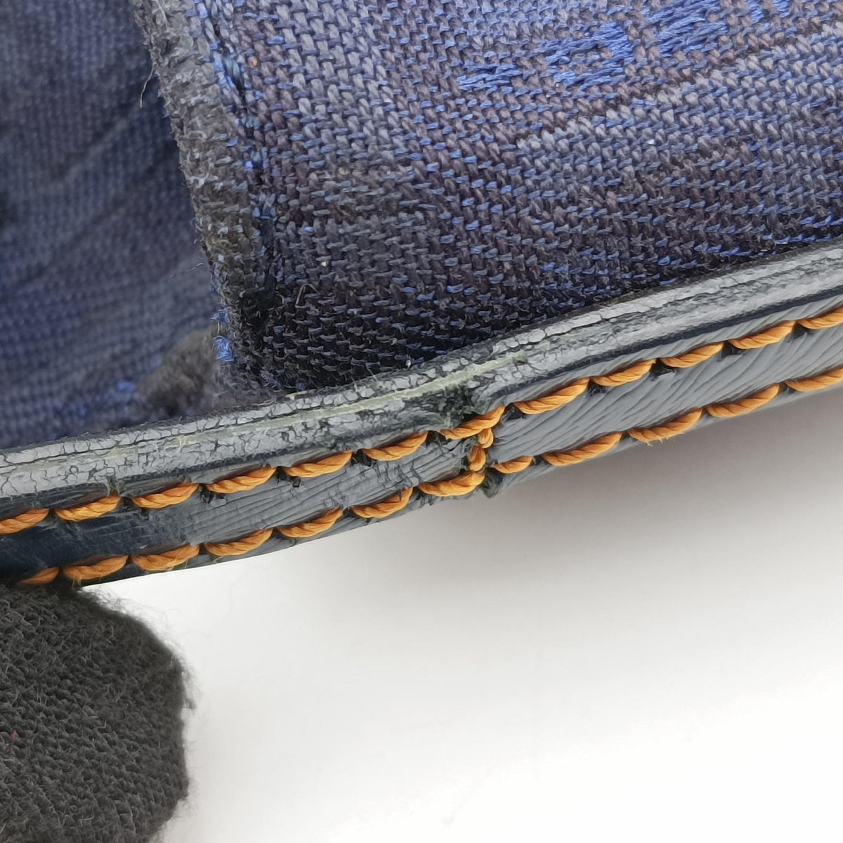 Secondhand Fendi Zucchino Blue Canvas 8BT075 shoulderbag | stylenewstar