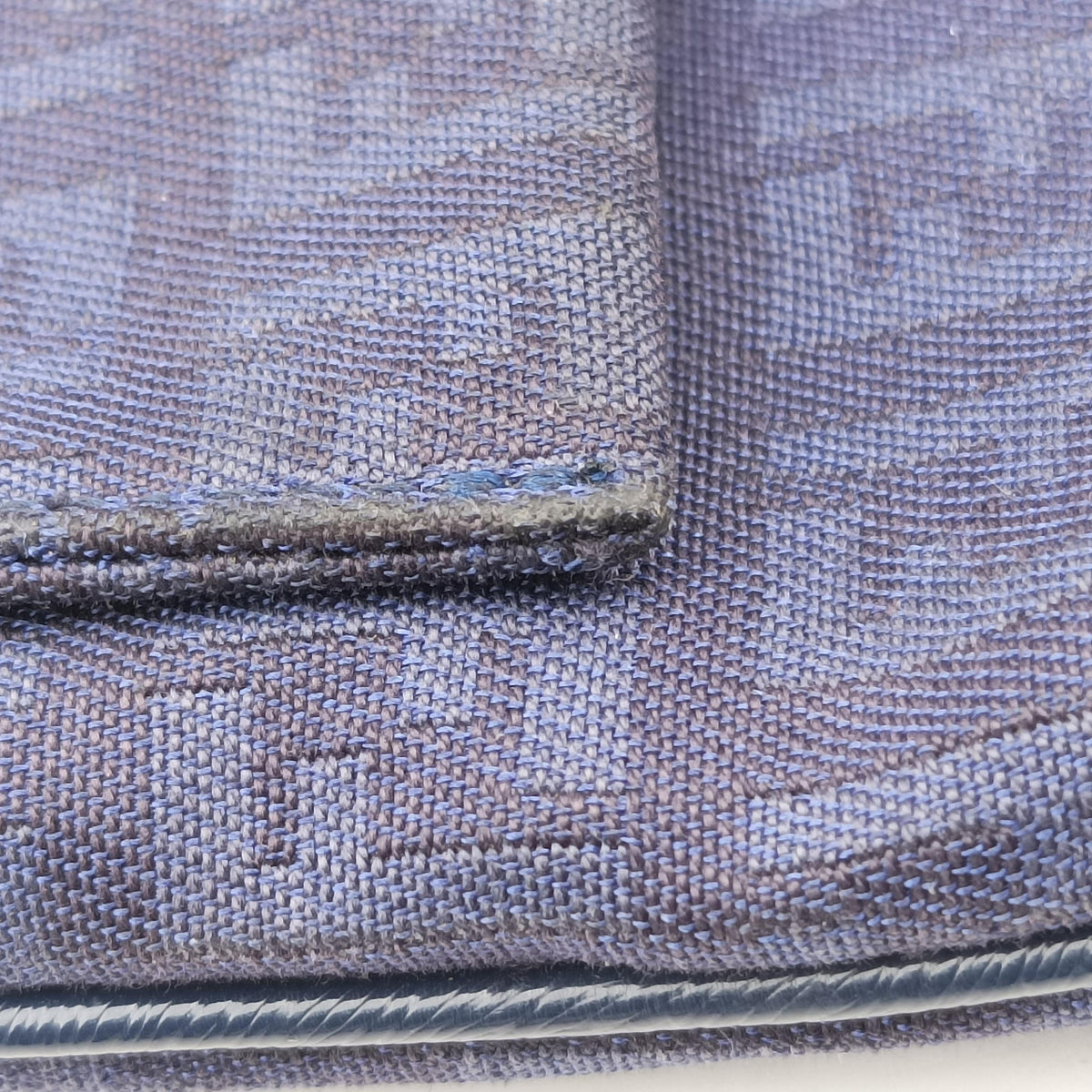 Secondhand Fendi Zucchino Blue Canvas 8BT075 shoulderbag | stylenewstar