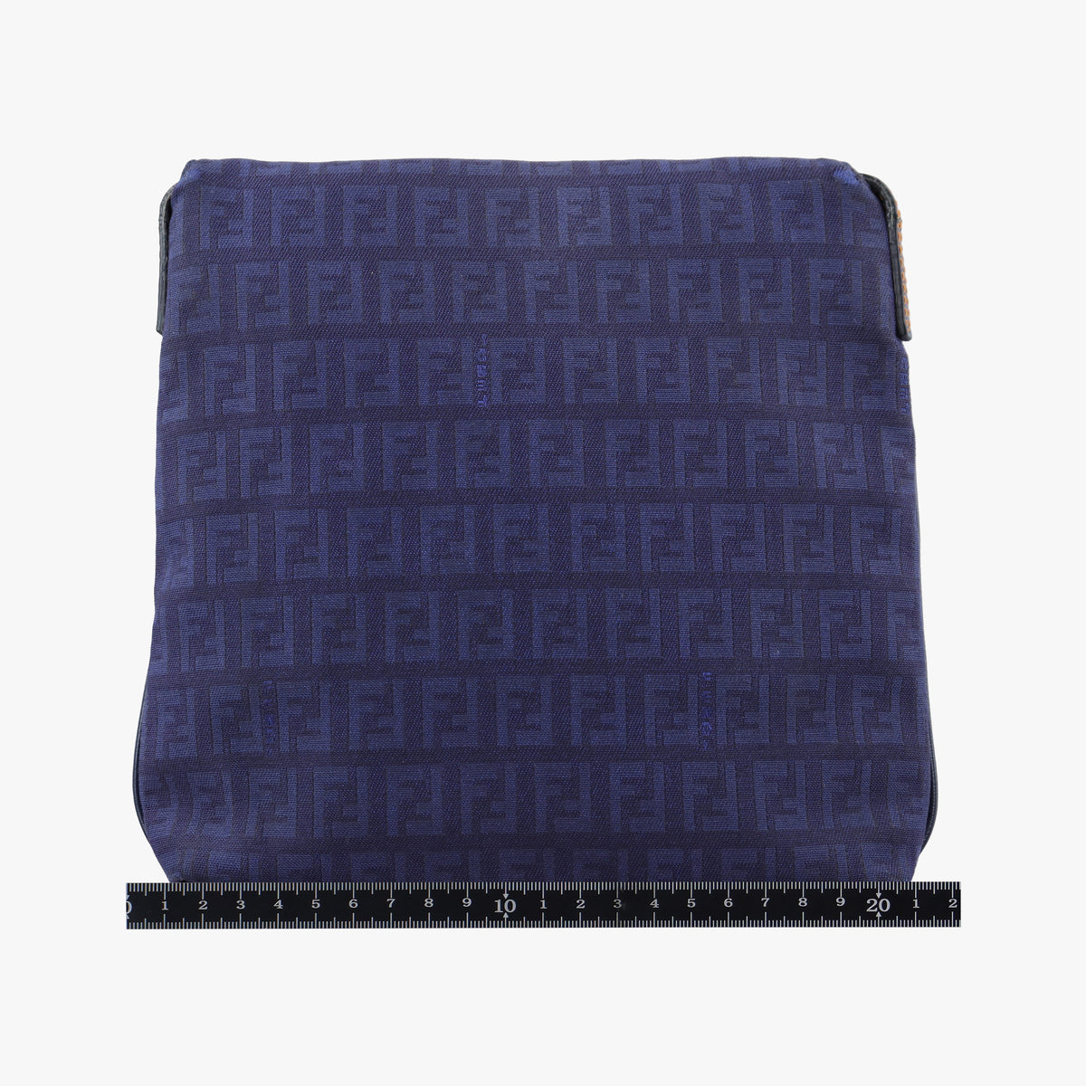 Secondhand Fendi Zucchino Blue Canvas 8BT075 shoulderbag | stylenewstar
