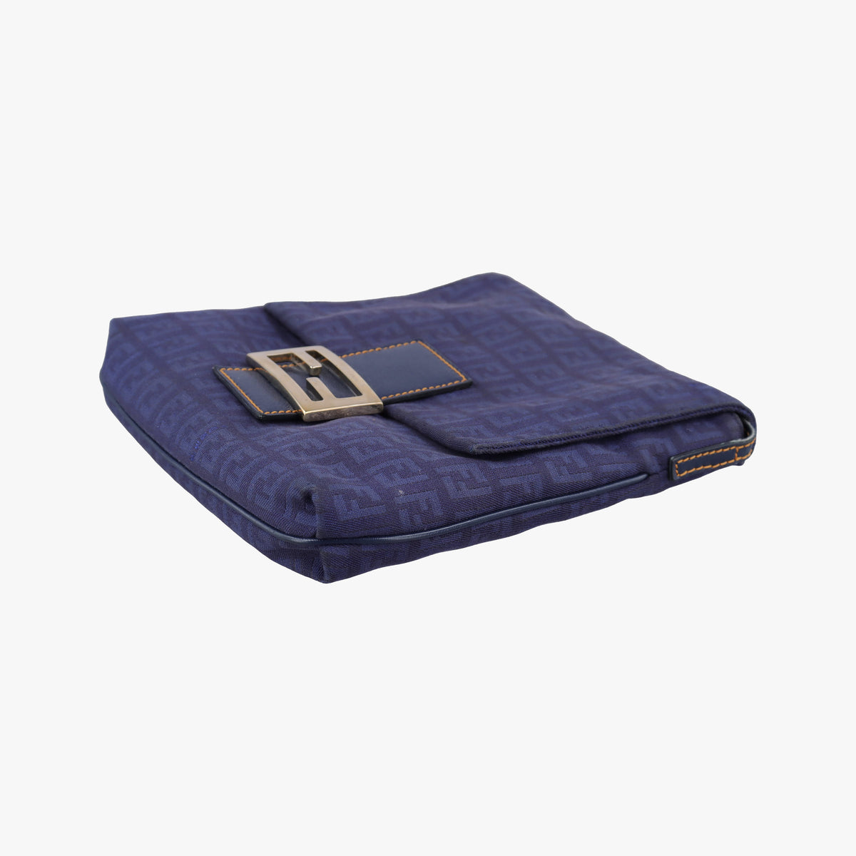 Secondhand Fendi Zucchino Blue Canvas 8BT075 shoulderbag | stylenewstar