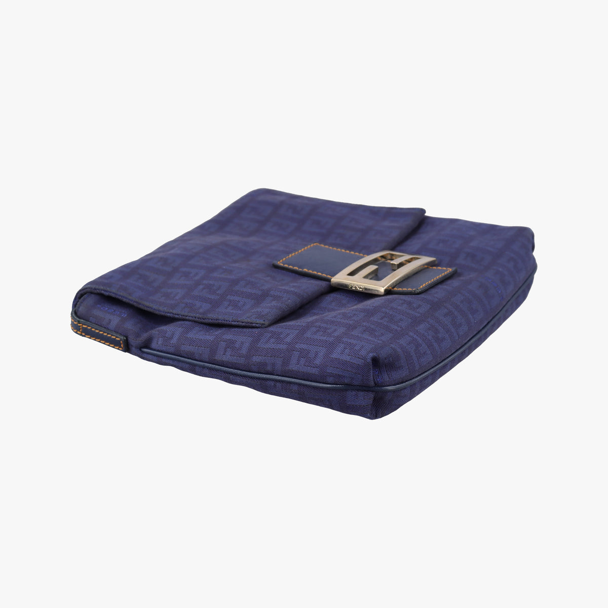 Secondhand Fendi Zucchino Blue Canvas 8BT075 shoulderbag | stylenewstar