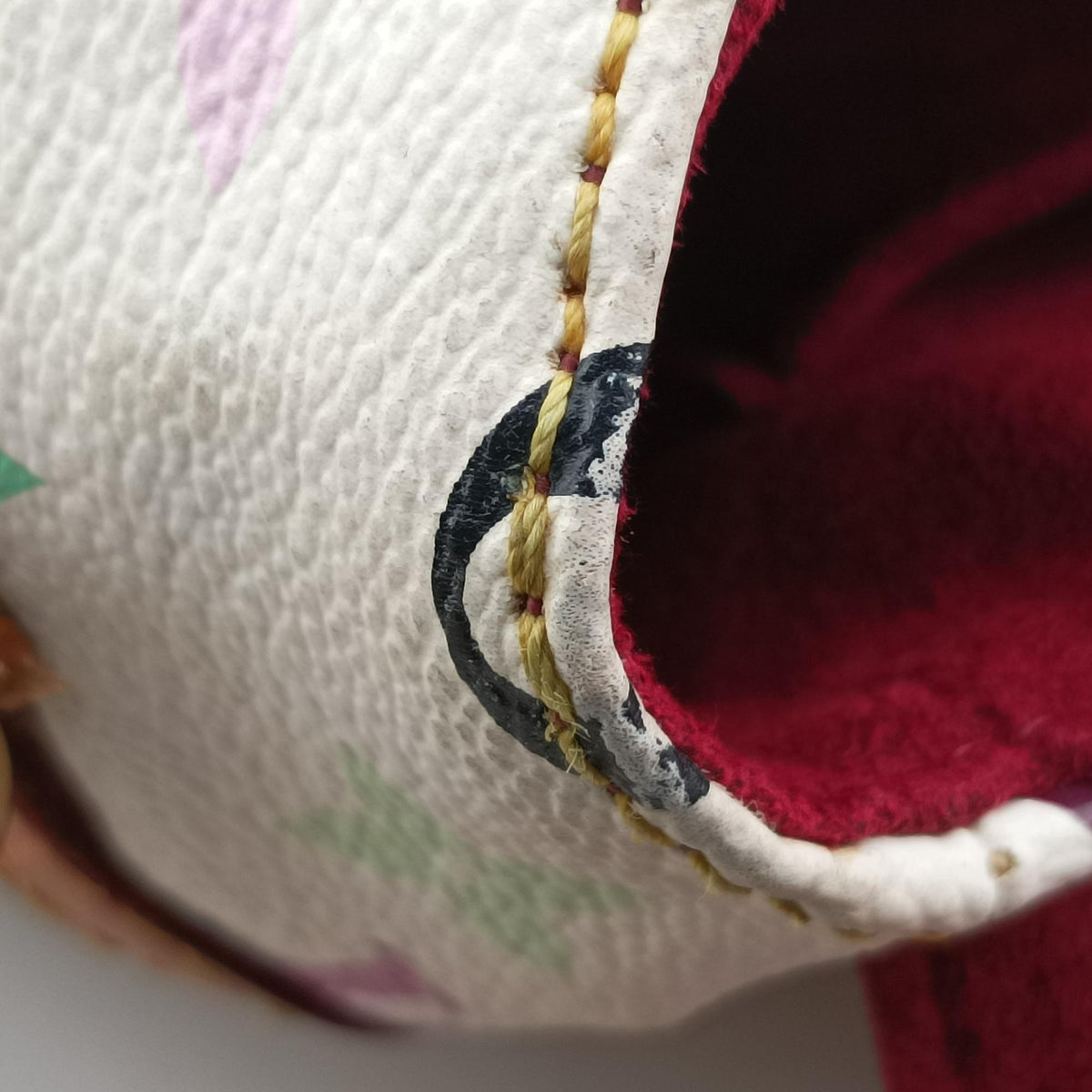 Pre-owned Louis Vuitton BEVERLY MM White Monogram Multicolor M40203 shoulderbag | stylenewstar
